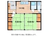 牧野アパート 2DKの間取り