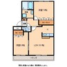 ルーエンハイム 2LDKの間取り