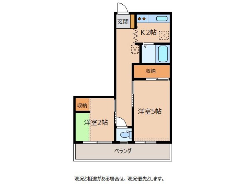 間取図 W2巡回バス伍和線〔こまんば-寿楽苑-役場〕/昼神温泉東口［ガイドセンター前］ 2階 築37年