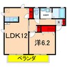 ボヌール上郷 1LDKの間取り