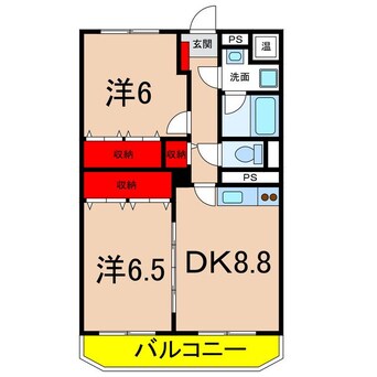 間取図 サニーデイパレス