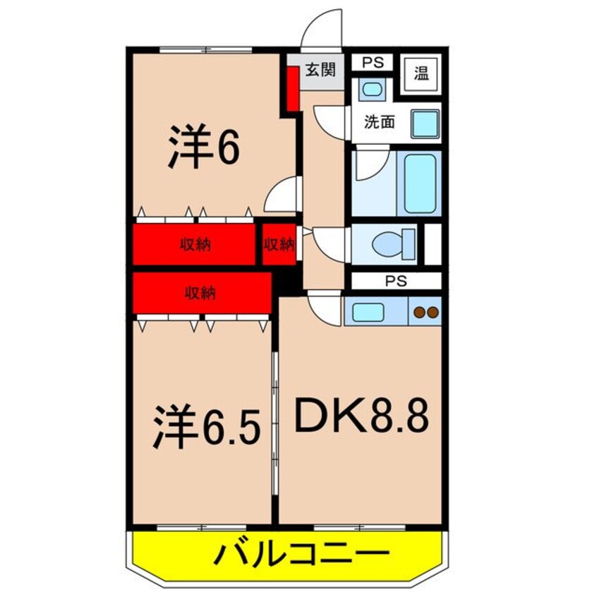 間取図 サニーデイパレス