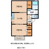 フォーレスｉＢ 2DKの間取り