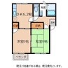 フレグランス岡田A 2DKの間取り