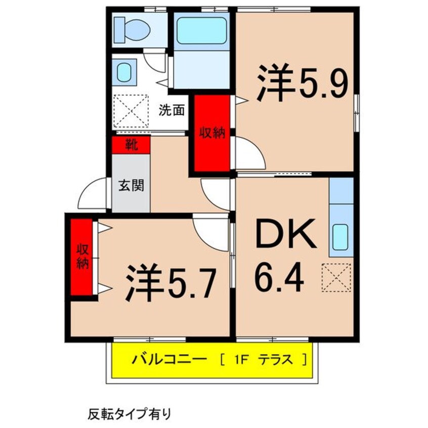 間取図 サニーコート松川