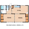 かみや荘 2DKの間取り