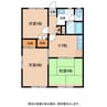 新賀ハイツA 3Kの間取り