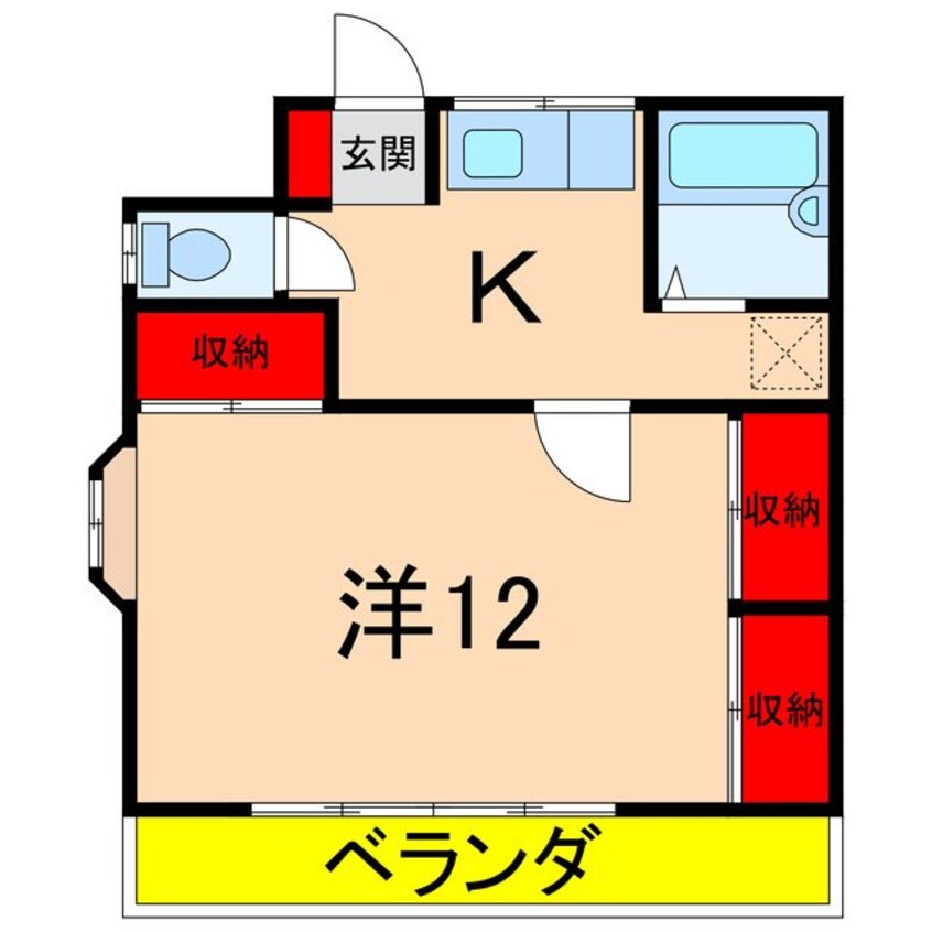 間取図 コーポ小林