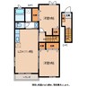 メゾンドトフワージュII 2LDKの間取り