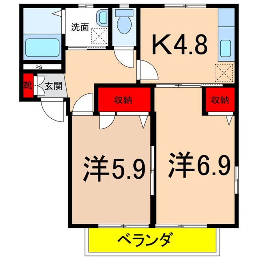 間取図 シャーメゾンブロードＡ