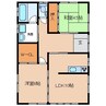 稲井住宅Ｂ 2LDKの間取り