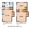 桔梗屋アパート 2LDKの間取り