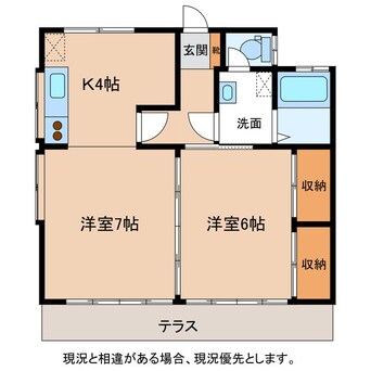 間取図 喜楽荘B
