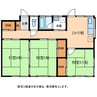 山下貸家 3DKの間取り