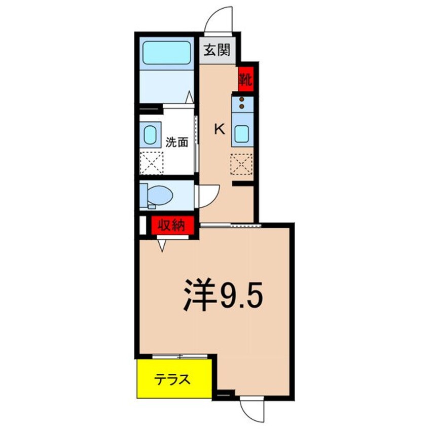 間取図 飯田線（長野県内）/毛賀駅 徒歩10分 1階 築4年