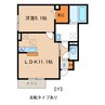 ヴィラ桜丘 1LDKの間取り