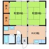 代田コーポ別棟 2Kの間取り
