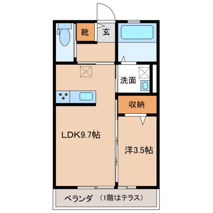 間取図 ベルメゾンＺ１