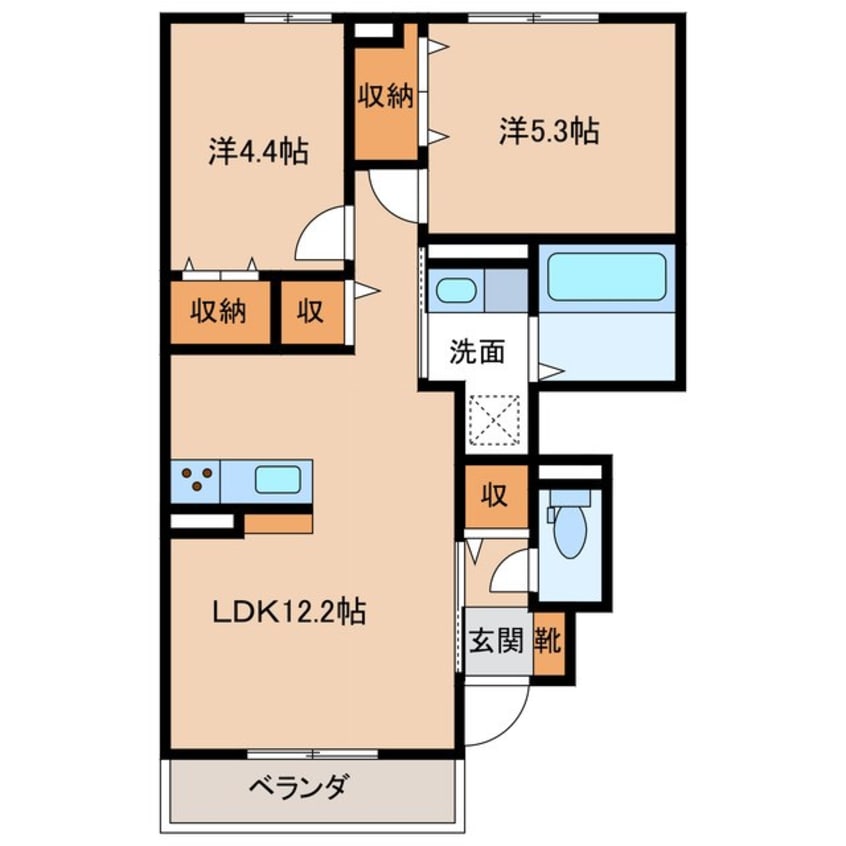 間取図 ヴェルデ蓮華