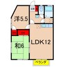 ソージュ 2LDKの間取り