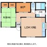 松島住宅 1LDK+Sの間取り