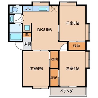 間取図 ベルウェル鼎