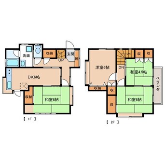 間取図 原ハイツ　3号