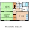 フクジマアパートＢ 2DKの間取り