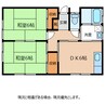フクジマアパートＢ 2DKの間取り