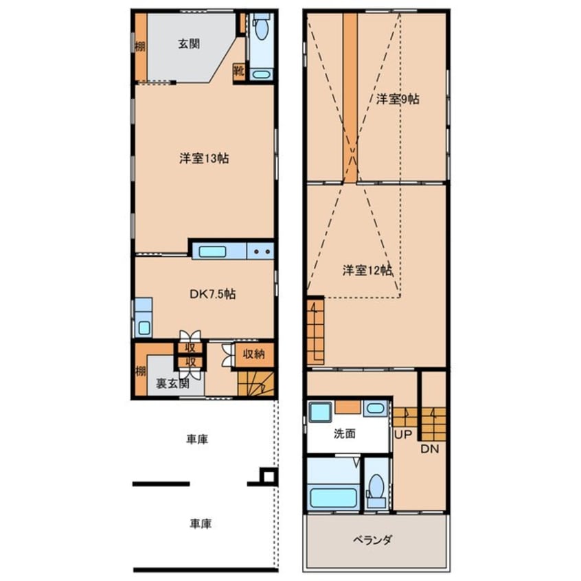 間取図 常盤台モダン住宅