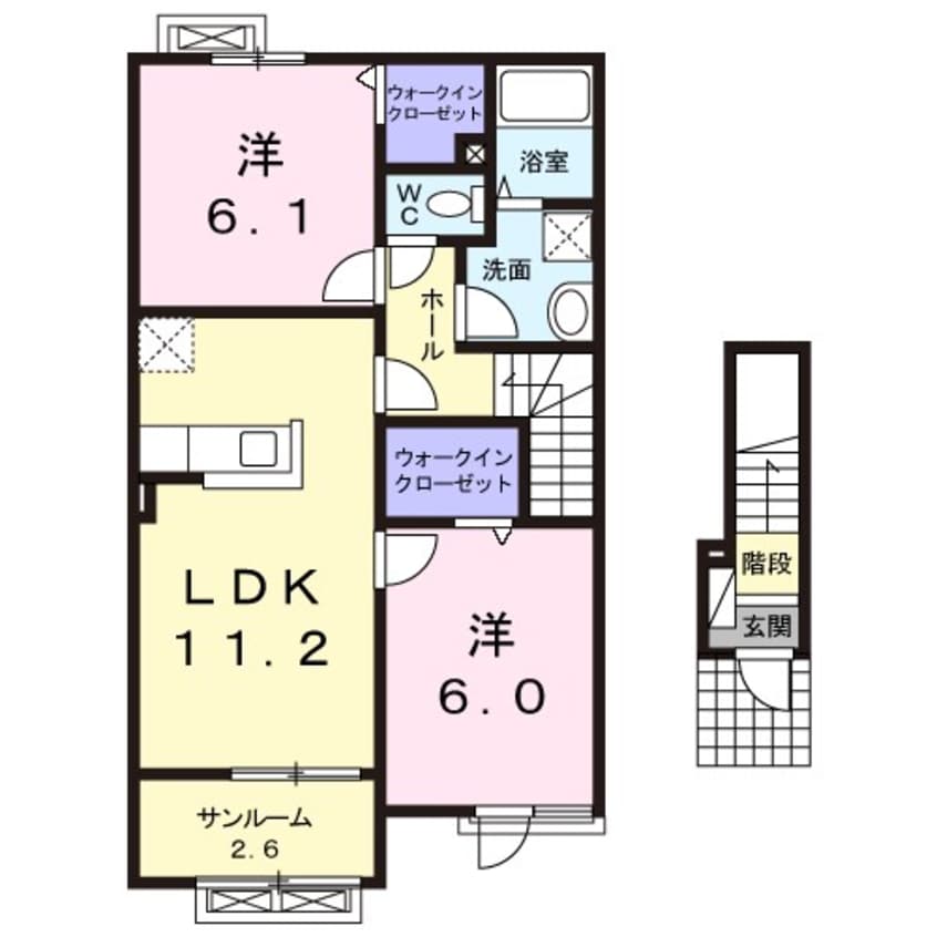 間取図 リバティーヒルズII