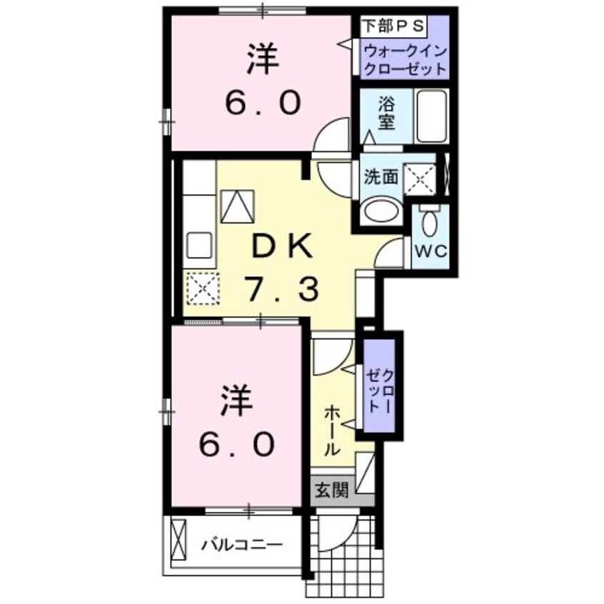 間取図 カーサ・デスパシオB