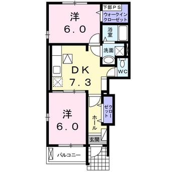 間取図 カーサ・デスパシオB