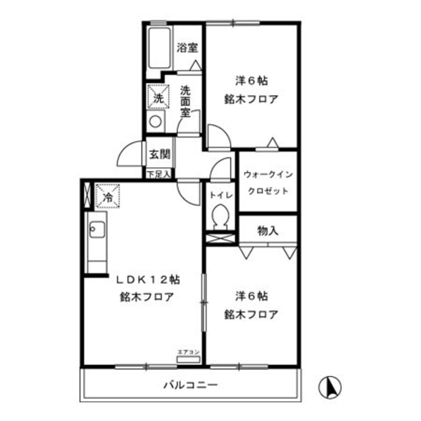 間取図 シャルマンＡ