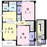ル　プティ　パビョン 2LDKの間取り