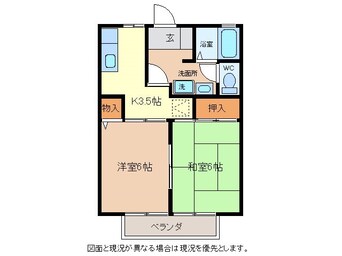間取図 セジュールエクセル