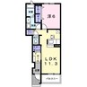 エレガンテ浅間 1LDKの間取り