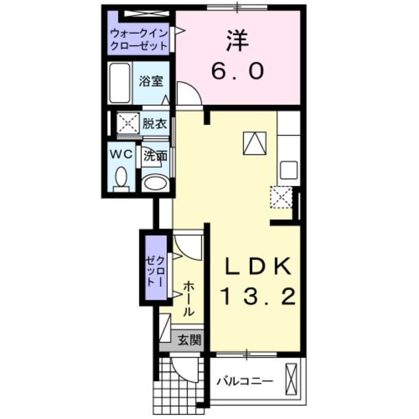 間取図 ハーモニティヴィラＡ