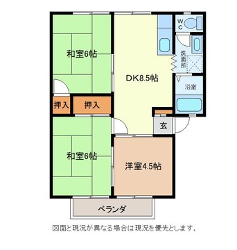 間取図 サンライフ雪窓Ｃ