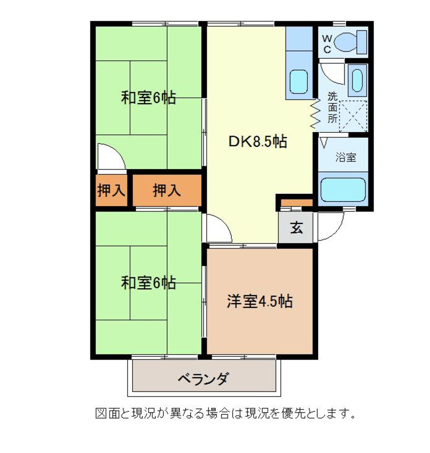 間取図 サンライフ雪窓Ｃ