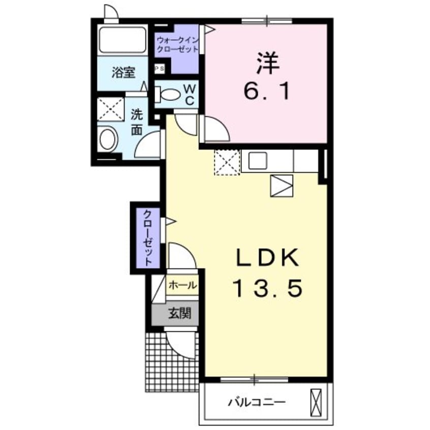 間取図 コーポKAJIYA　B