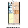 マンション三景 2DKの間取り