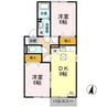 セレーノ 2DKの間取り