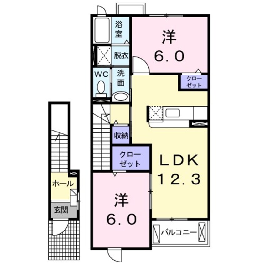 間取図 アルコバレーノ