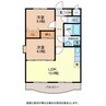 エクセリーナこぶし 2LDKの間取り