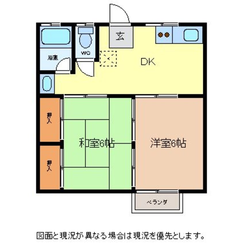 間取図 コーポあすなろ