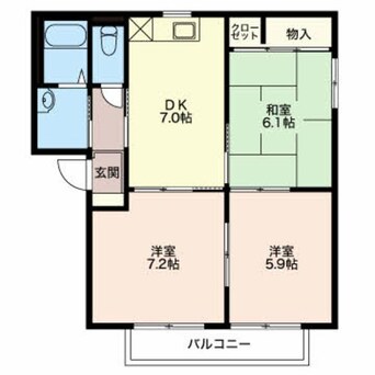 間取図 バリュージュヤマトB