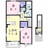 ウィン・プランタンV 2LDKの間取り