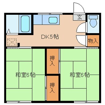 間取図 フォーブル伴野