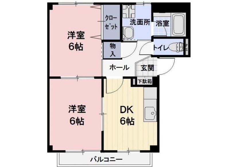 間取図 オワゾーブルーA